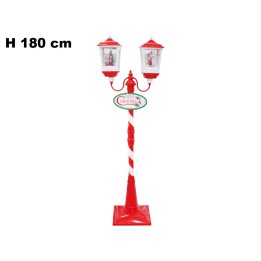 LANTERNA DOPPIA CON NEVE,LUCI,SUNI CM180