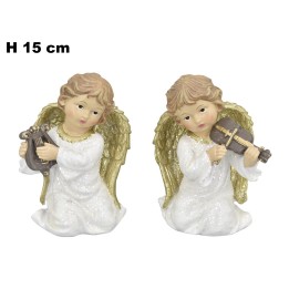 ANGELI CON STRUMENTI MUSICALI 15CM 2ASS.