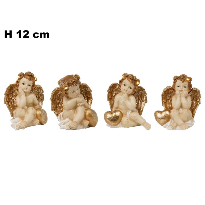 ANGELI CON LED 12CM - 4 ASST.