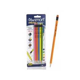 BLISTER 5 MATITE NEON C/GOMMA 00240082