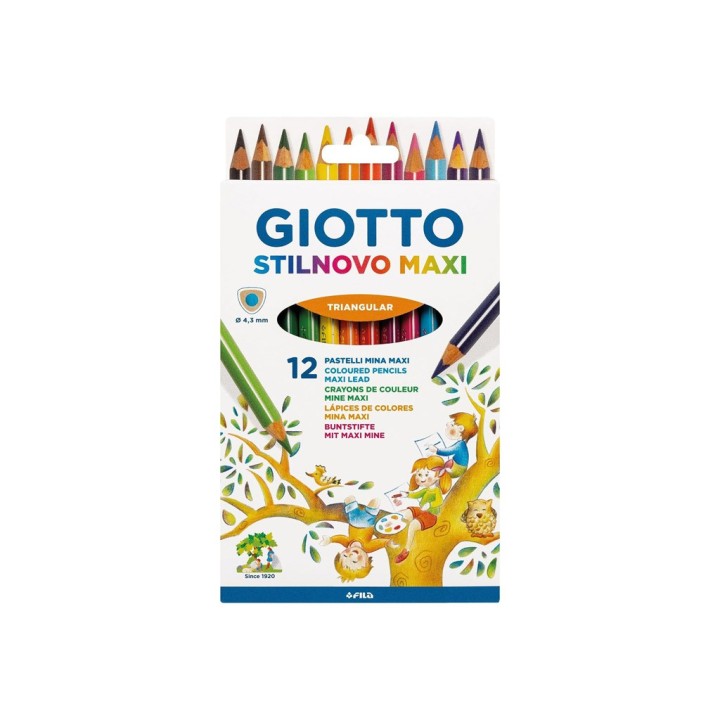 PASTELLI GIOTTO STILNOVO MAXI DA 12