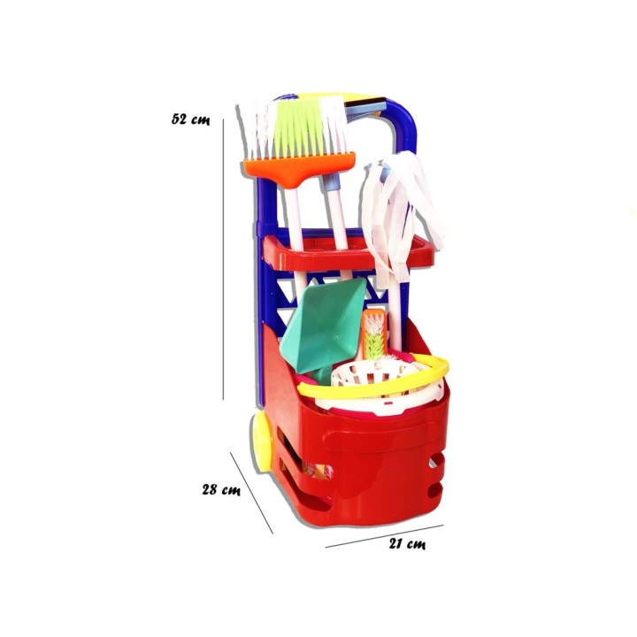 SET PULIZIA CON TROLLEY +ACC. 11537