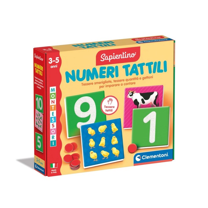 SAPIENTINO MONTESSORI NUMERI TATTILI