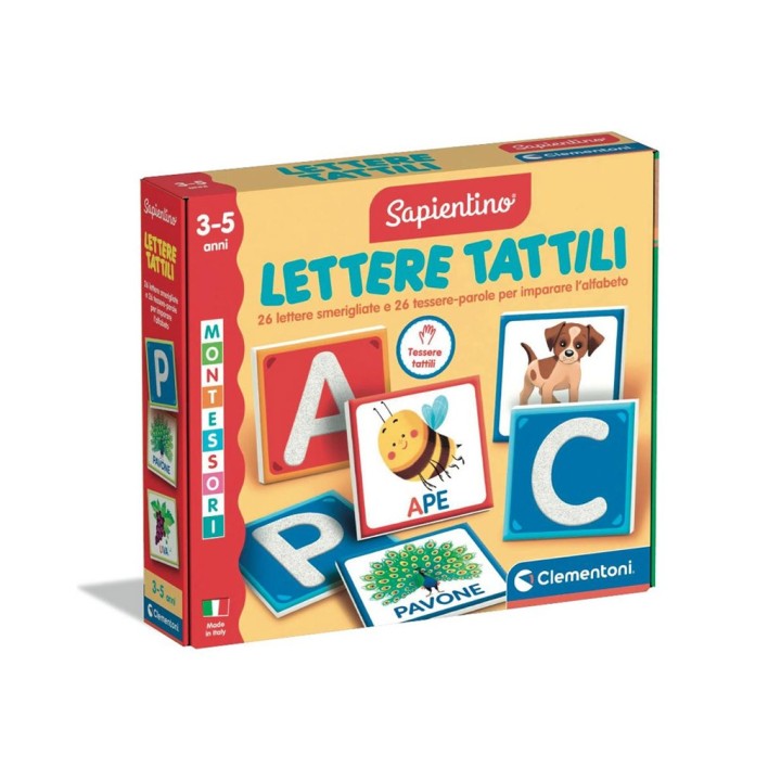 SAPIENTINO MONTESSORI LETTERE TATTILI