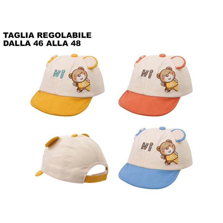 CAPPELLINO CON VISIERA ORSETTO