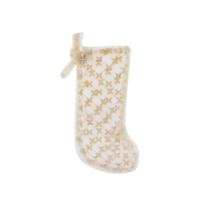 CALZA 45CM TULLE LAME' ORO PIZZO 24/18
