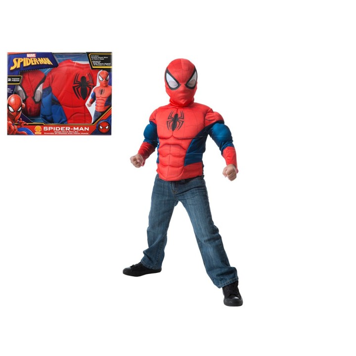 SET SPIDERMAN C-MUSCOLI CAMICIA+MASCHERA