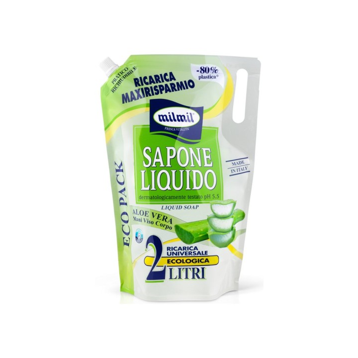 MILMIL BUSTA SAPONE LIQUIDO ALOE VERA 2L