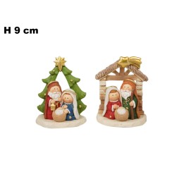DECORAZIONE NATIVITA' 9 CM 4 ASSORTITI