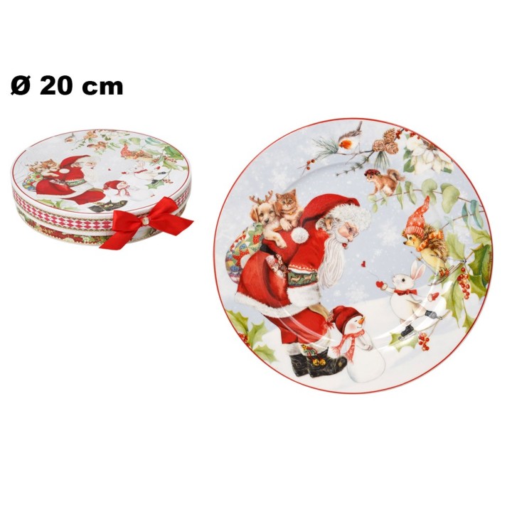 SET 2 PIATTI 20,5 CM DECORATIVO NAT