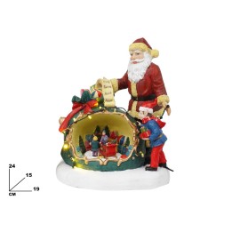 BABBO NATALE CON BAMBINI 19*15*23.5