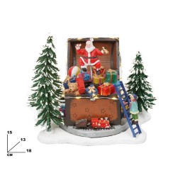 BABBO NATALE CON I GIOCATTOLI 18.5*13*M