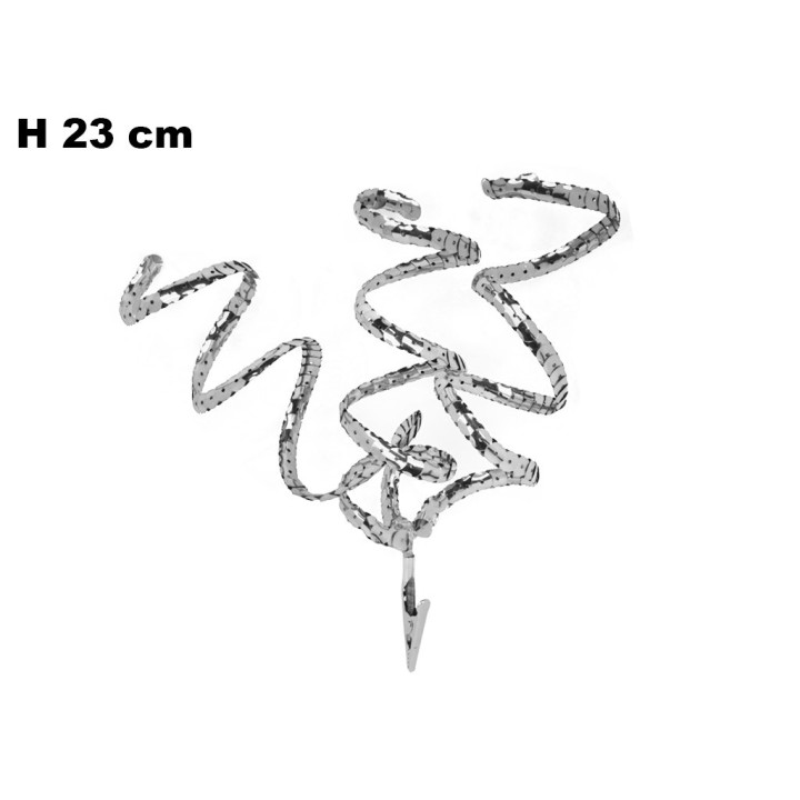 RAMO ARGENTATO NATALIZIO 23 CM