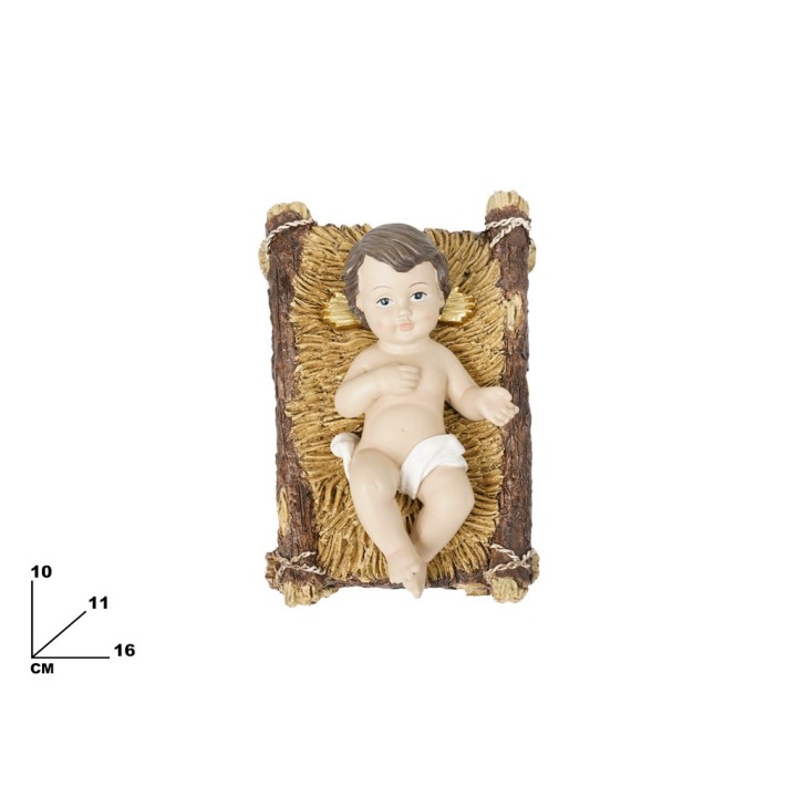 GESU' BAMBINO CON CULLA 10,50 CM