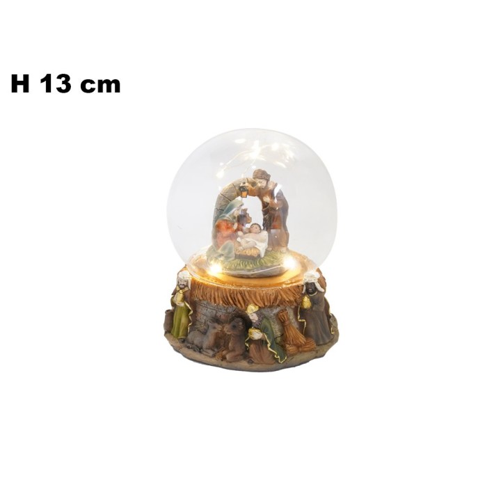 AMPOLLA CON NATIVITA' 13 CM CON LED