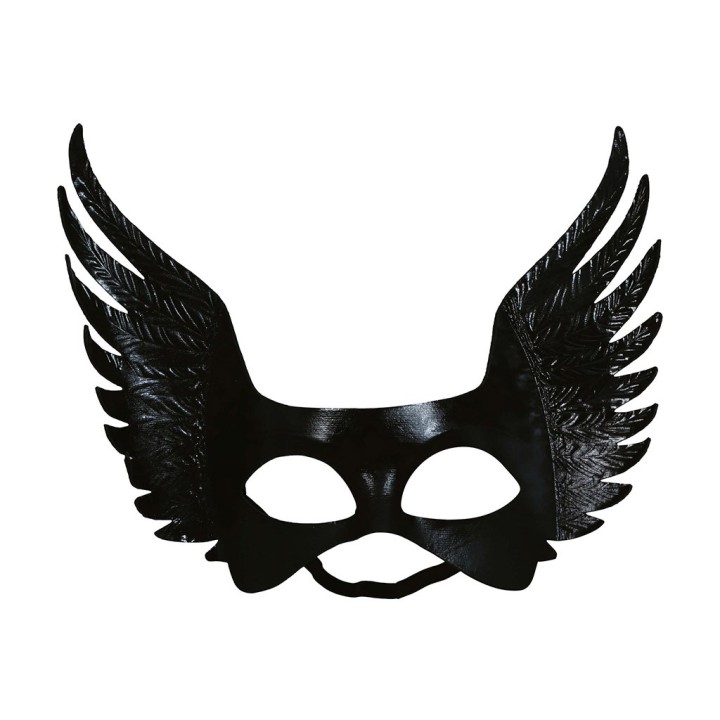 MASCHERA NERA CON ALI