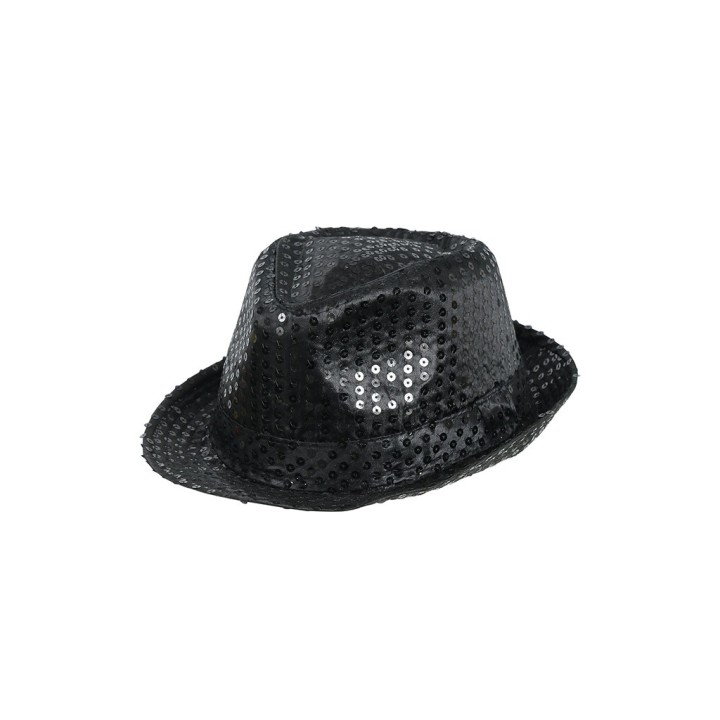 CAPPELLO GANGSTER PAILLETTES NERE