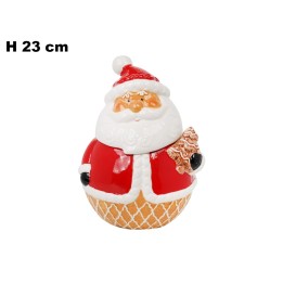 CONTENITORE BABBO NATALE DEC NAT 23,5CM