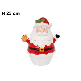 CONTENITORE BABBO NATALE 23,5 CM