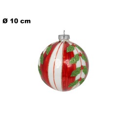 SFERA NATALIZIA DI VETRO 10 CM