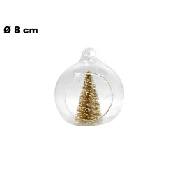SFERA NATALIZIA DI VETRO 8 CM