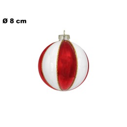 SFERA NATALIZIA DI VETRO 8 CM