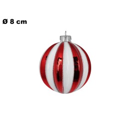 SFERA NATALIZIA DI VETRO 8 CM
