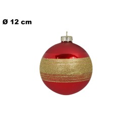 SFERA NATALIZIA DI VETRO 12 CM