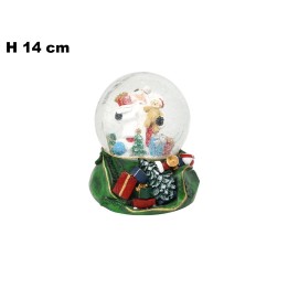 AMPOLLA BABBO NATALE CON REGALI LUCI/SUO