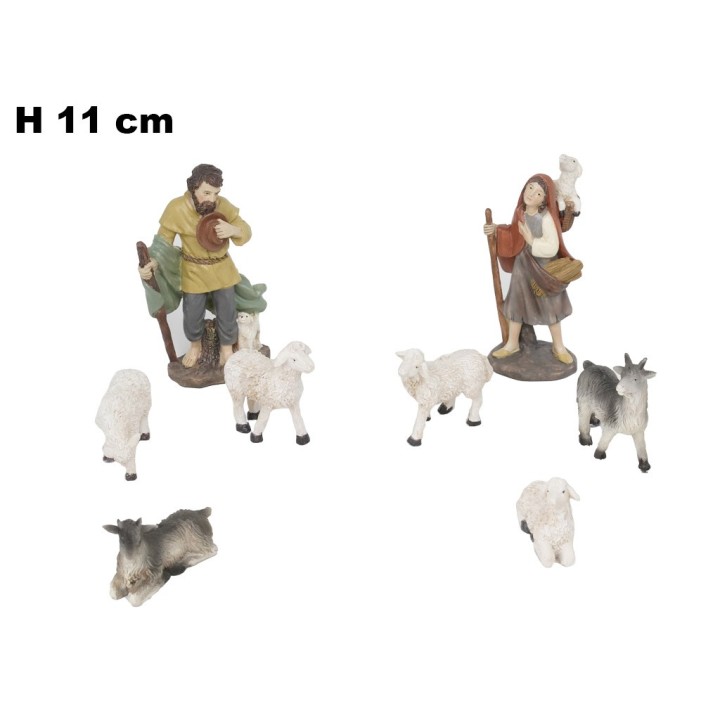 SET PERSONAGGI PRESEPE 8 PEZZI