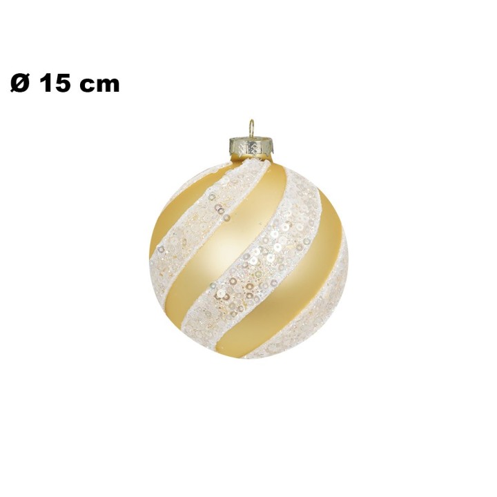 SFERA NATALIZIA 15 CM CON LED
