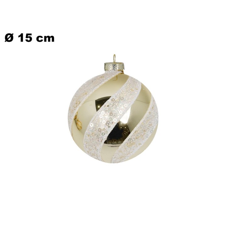 SFERA NATALIZIA 15 CM CON LED