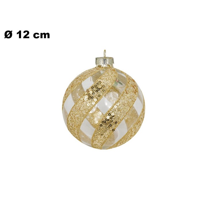 SFERA NATALIZIA 12 CM CON LED