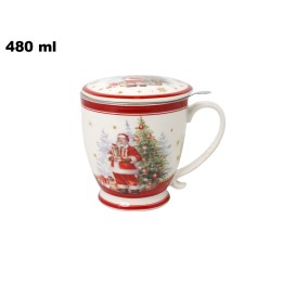 SET TAZZA CON COPERCHIO CUCCH E INFUSORE