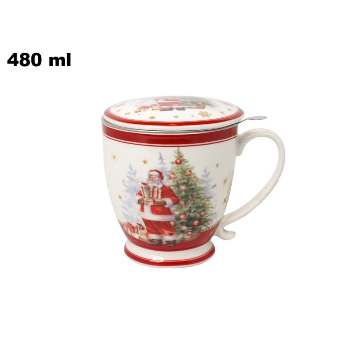 SET TAZZA CON COPERCHIO CUCCH E INFUSORE