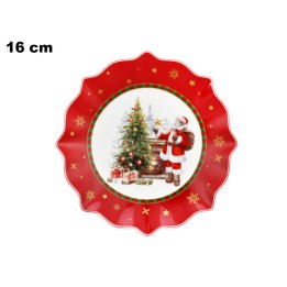 PIATTO BABBO NATALE 16 CM