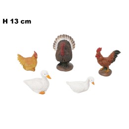 SET 5 ANIMALI PER PRESEPE 13 CM