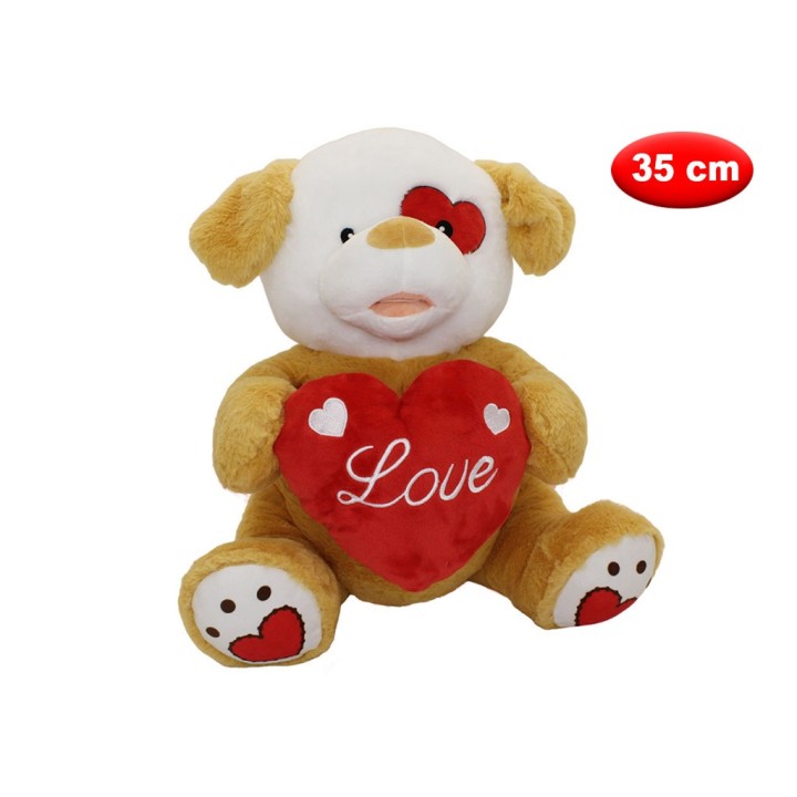 CANE PELUCHE CON CUORE 69328