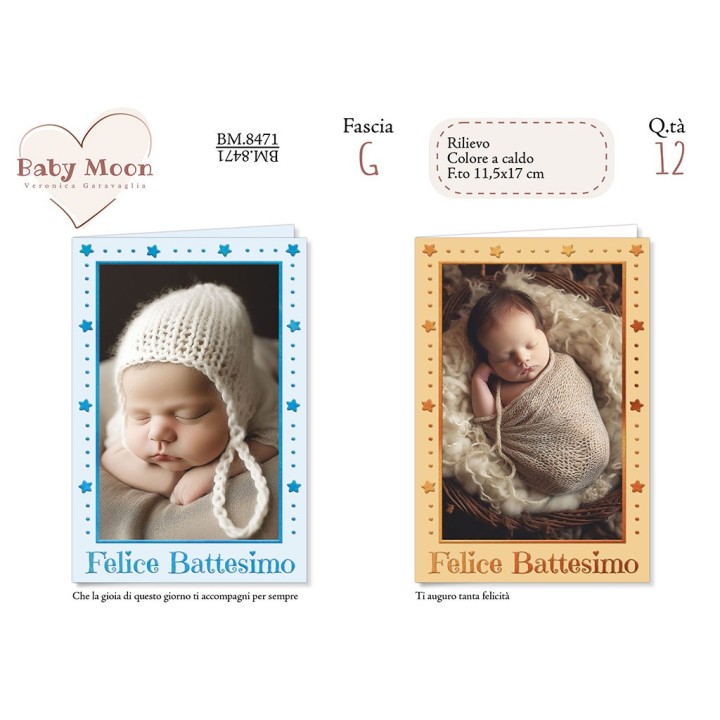 BIGLIETTO BABYMOON BATTESIMO MASCHIO