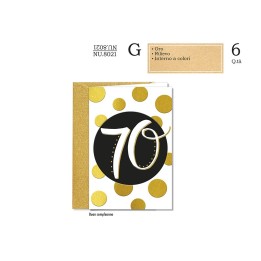 BIGLIETTO COMPLEANNO 70 ANNI NU.8021