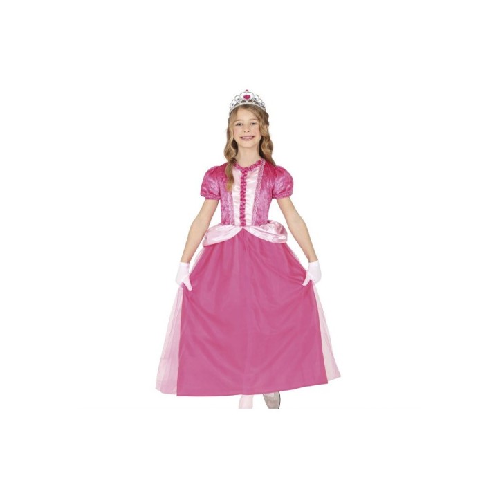 COSTUME PRINCIPESSA ROSA BIMBA 3-4 ANNI