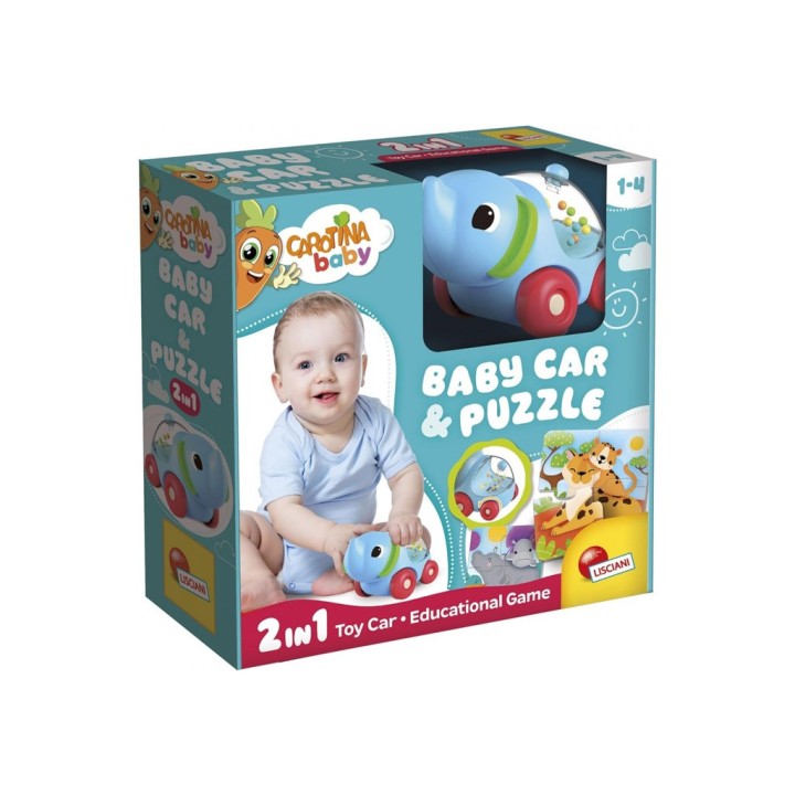 CAROTINA BABY ELEPHANT CAR&PUZZLE