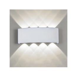 APPLIQUE MURO PVC 8LED 22X8X4 BIANC L.FR