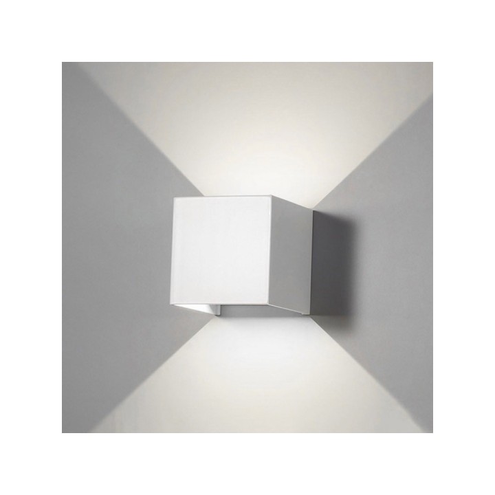 APPLIQUE MURO ALL.2LED 10X10X8 BIANC L.F