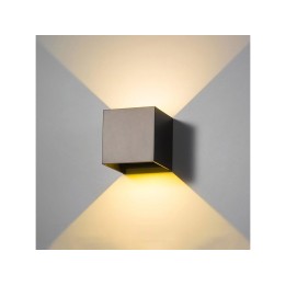 APPLIQUE MURO ALL.2LED 10X10X8 NERO L.CA