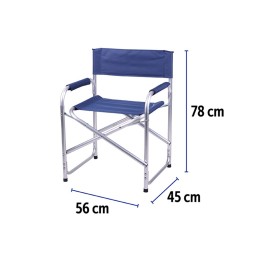 SEDIA REGISTA ALLUMINIO BLU