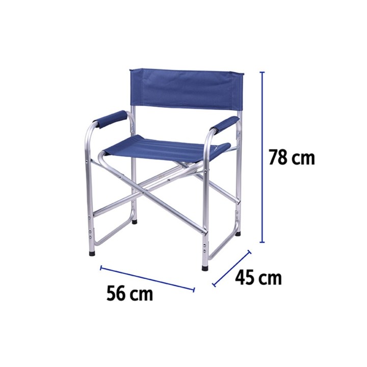 SEDIA REGISTA ALLUMINIO BLU