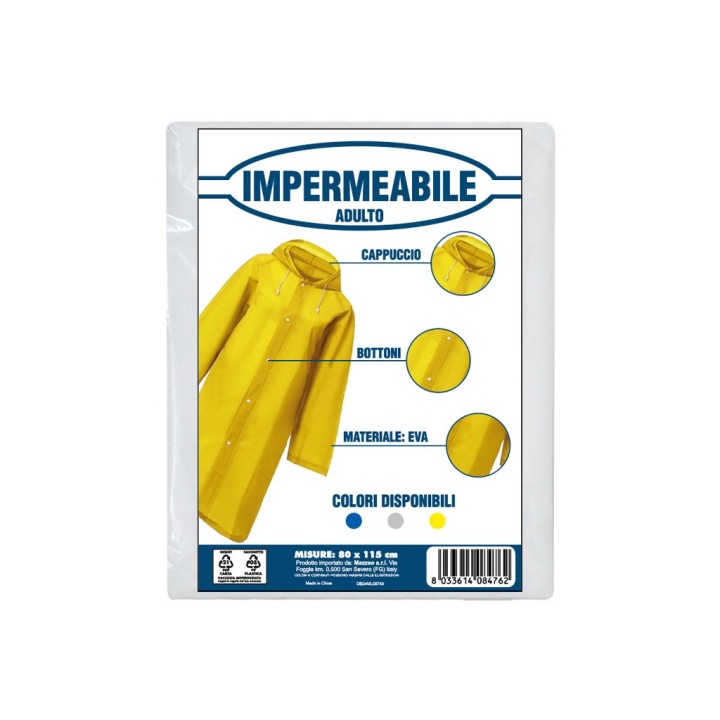 IMPERMEABILE CON BOTTONI