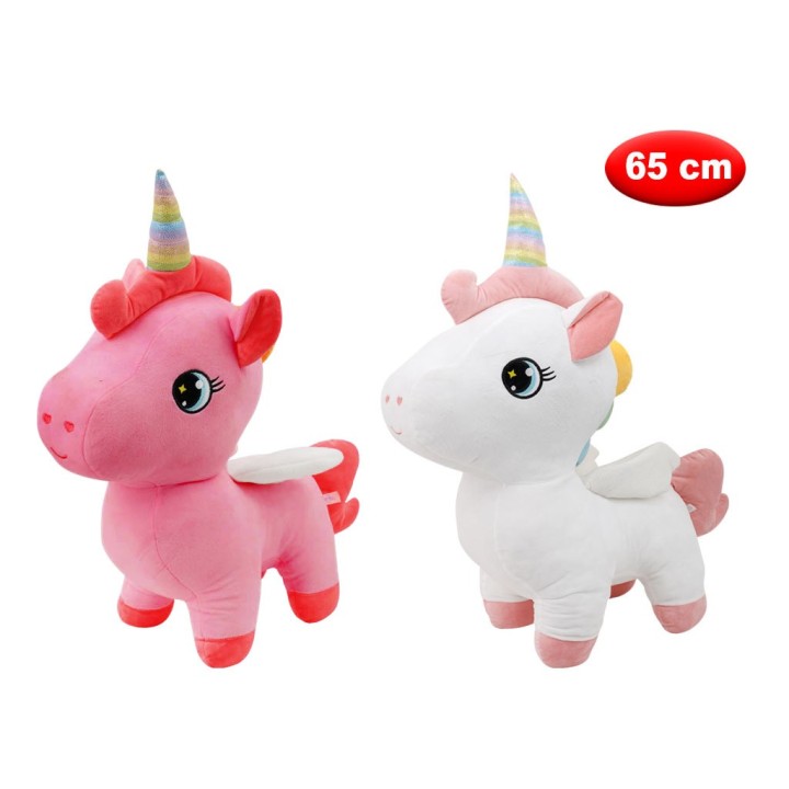 PELUCHE MORBIDì UNICORNO CM 65
