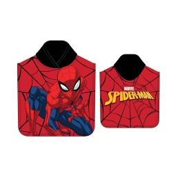 PONCHO MICROFIBRA SPIDERMAN 55X110